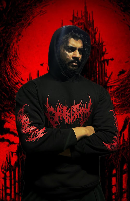 Black Venom Hoodie (Pure Cotton Fleece)