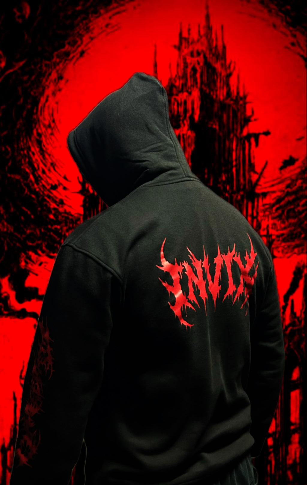 Black Venom Hoodie (Pure Cotton Fleece)