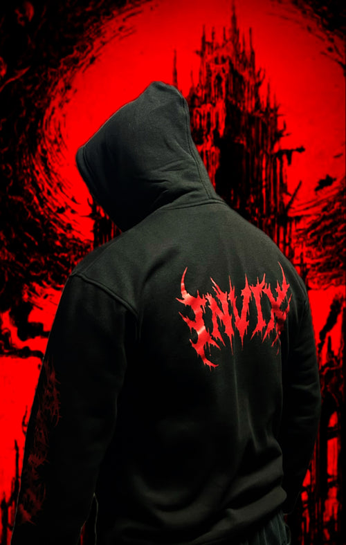 Black Venom Hoodie (Pure Cotton Fleece)